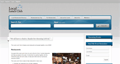 Desktop Screenshot of locallunchclub.com